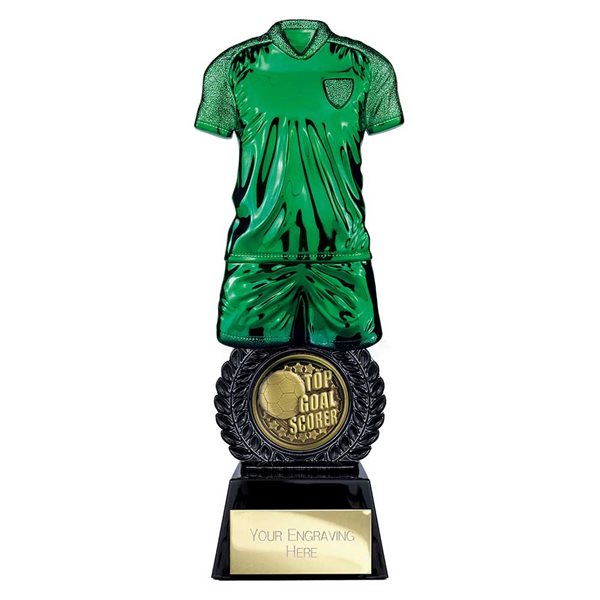 Intensity Green & Black Top Goal Scorer Football Trophy PW25060