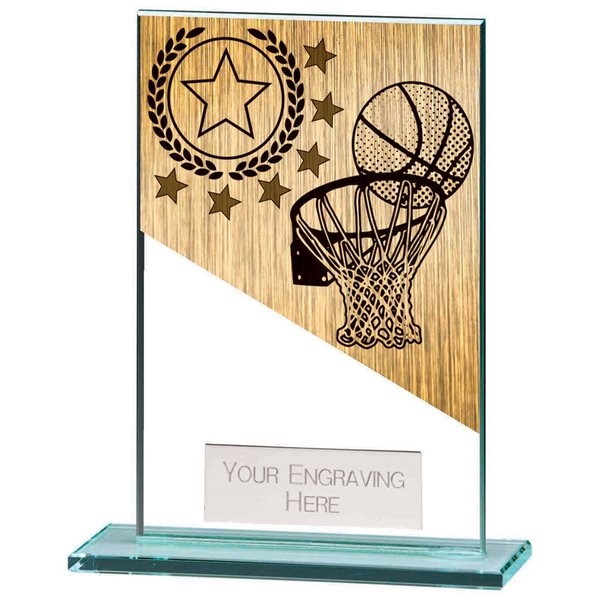 Mustang Glass Basketball Award CR22222