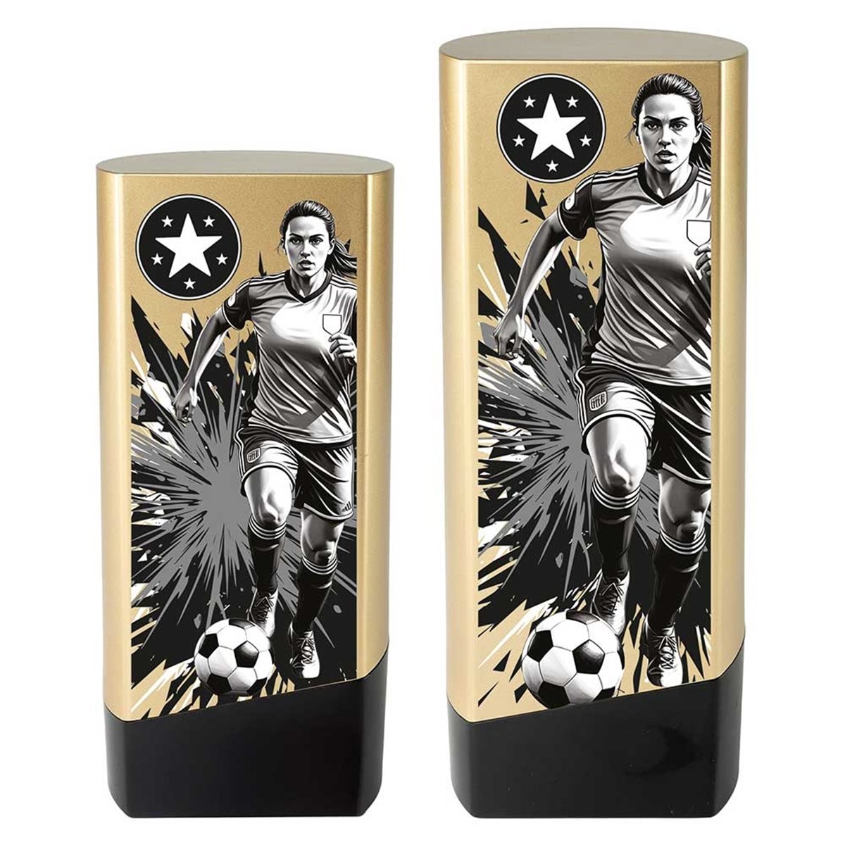 Gold and Black Prime Heavyweight Female Football Award PA26237