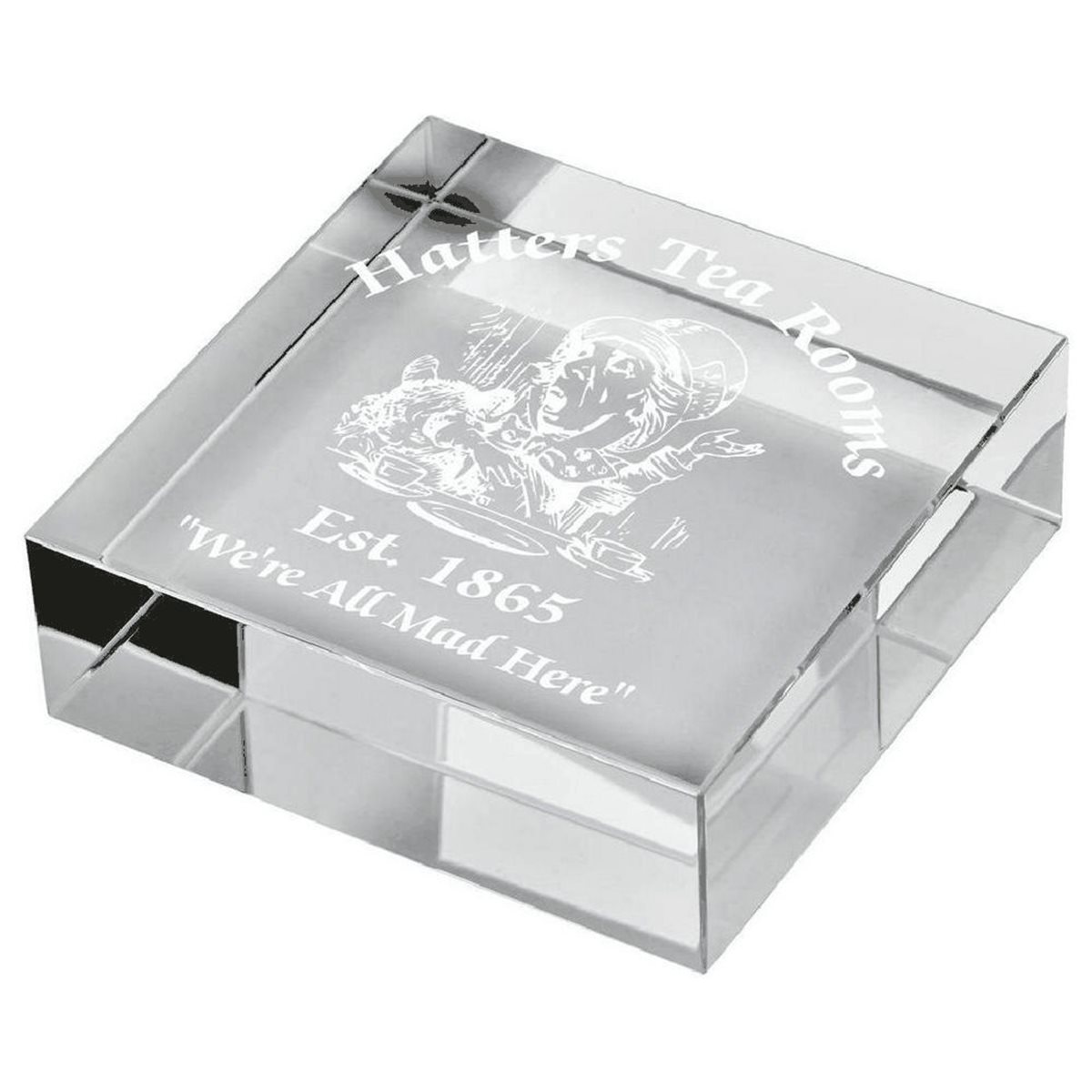 Square Glass Paperweight T.7241
