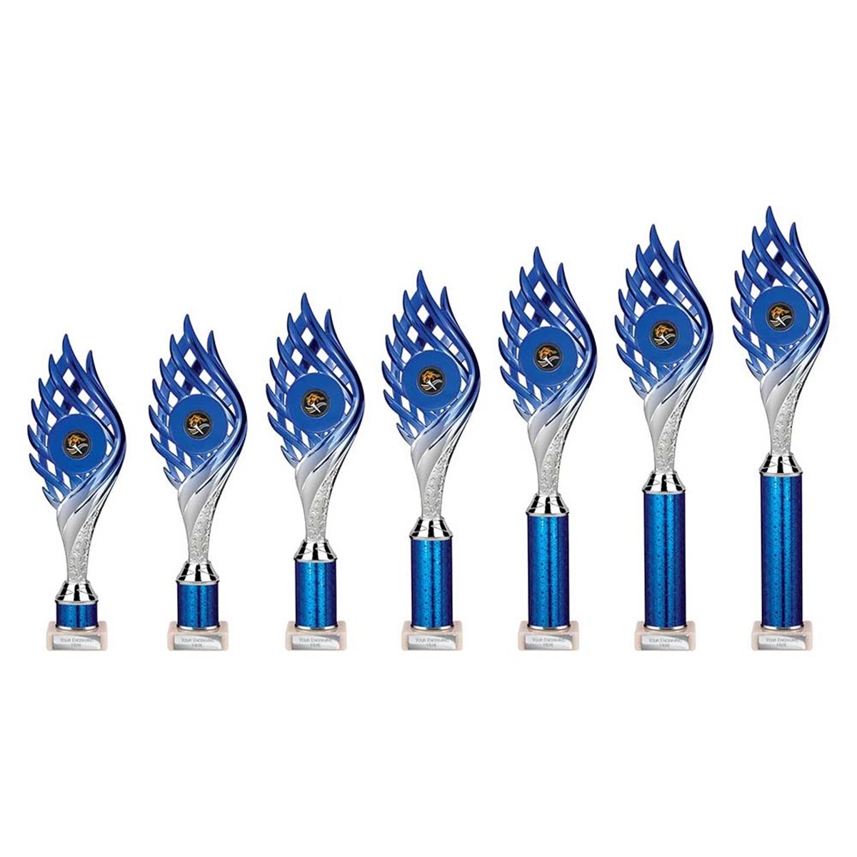 Wildfire Blue & Silver Column Award TR26563