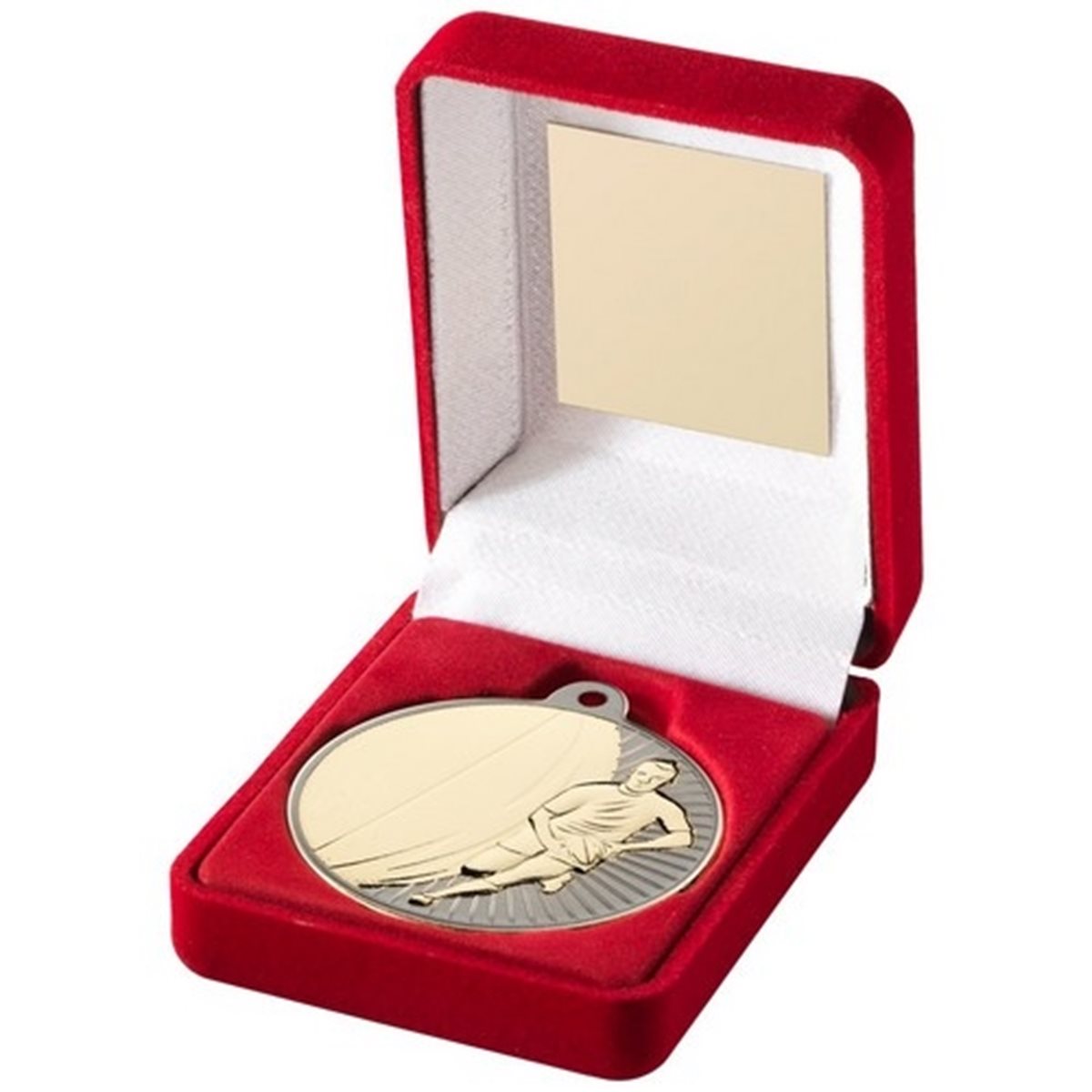 Rugby 50mm Boxed Medal in Gold, Silver & Bronze JR4-TY105