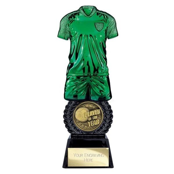 Intensity Green & Black Player of the Year Football Trophy PW25057