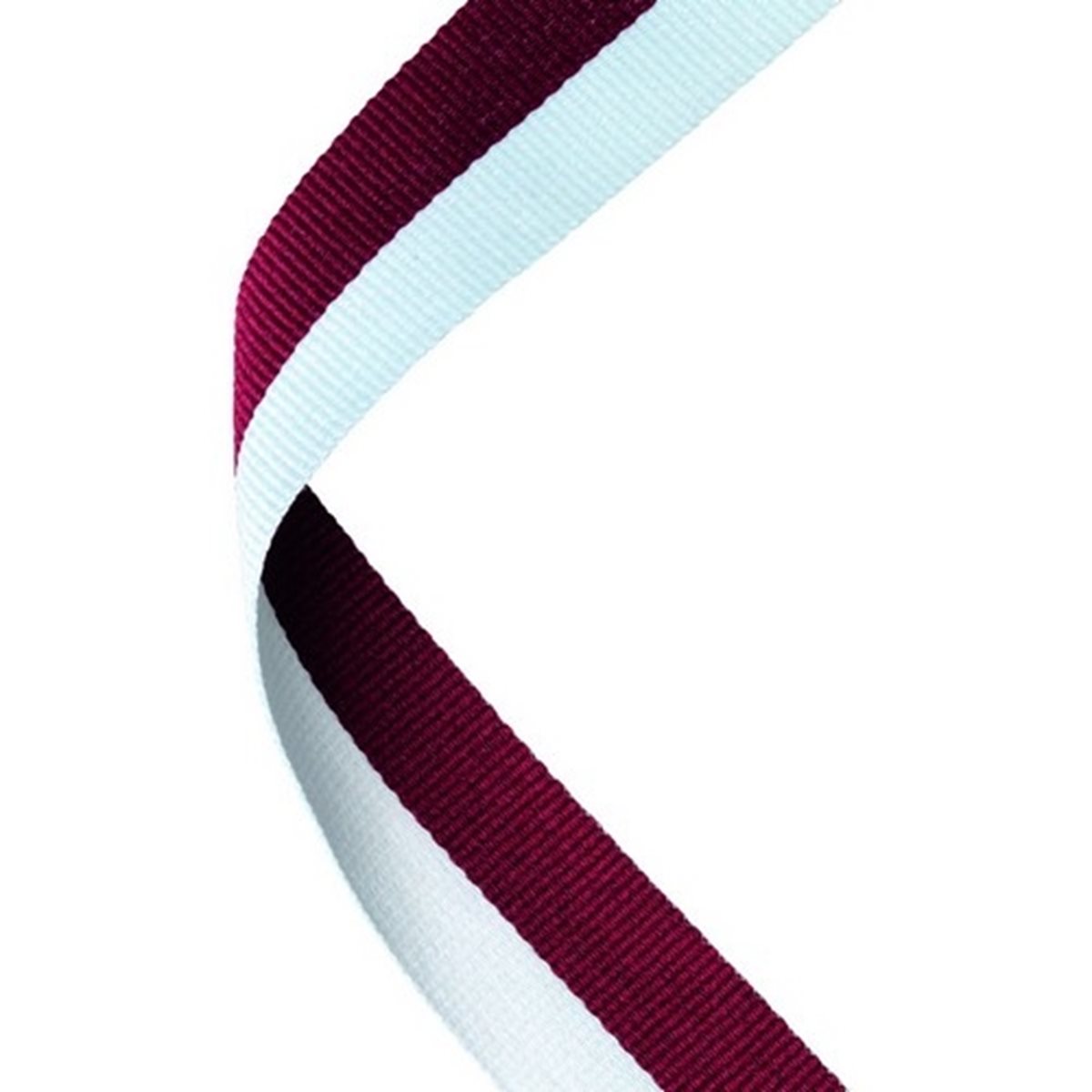 Maroon & White Ribbon MR36