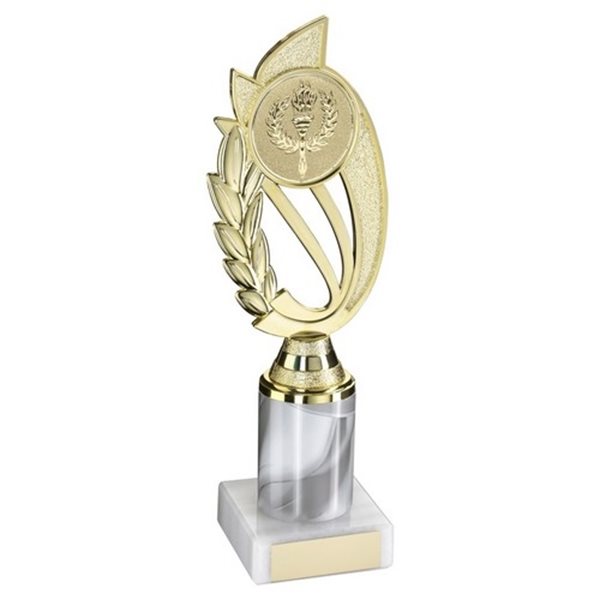 White Marble Finish Plastic Economy Award on Marble Base JR34-TY173