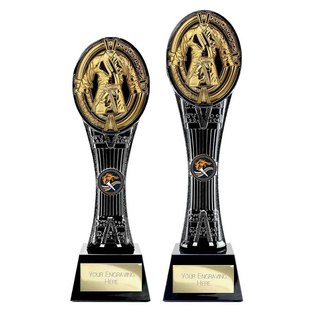 Extreme Maverick Gold & Black Martial Arts Award PA26520