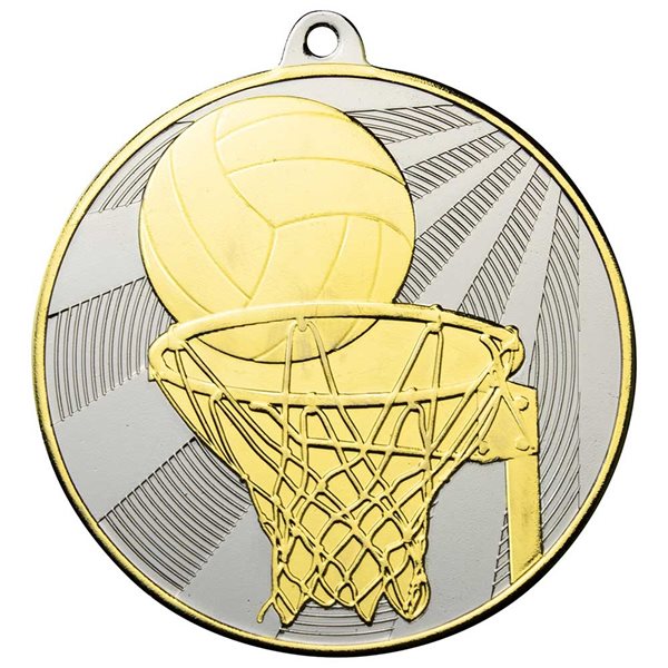 Premiership Netball 60mm Medal MM24275