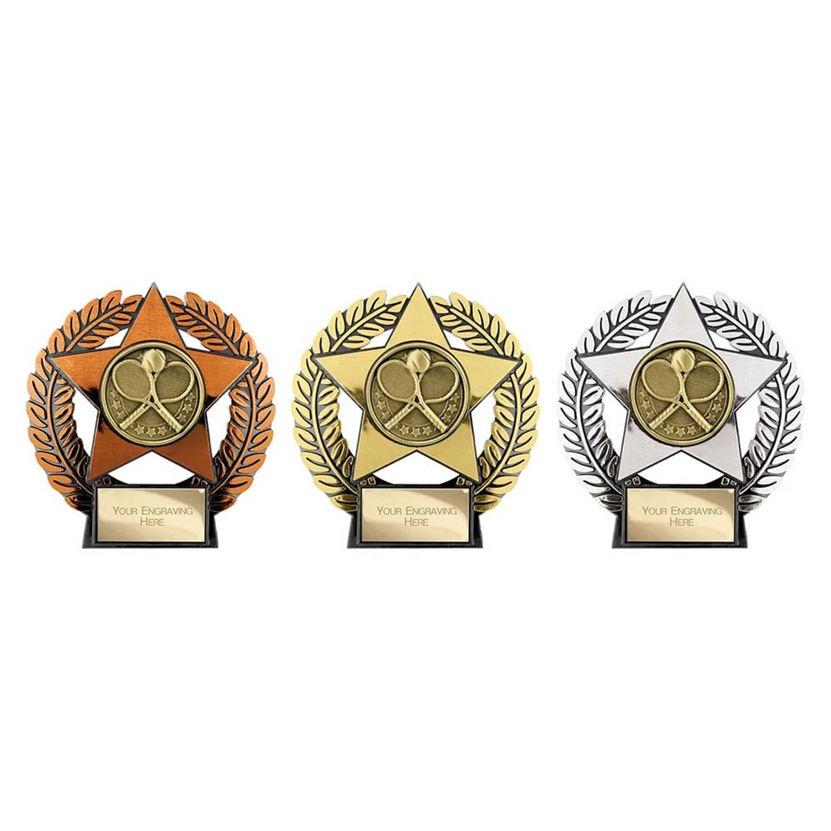 Emperor Star Tennis Plaque PL25080