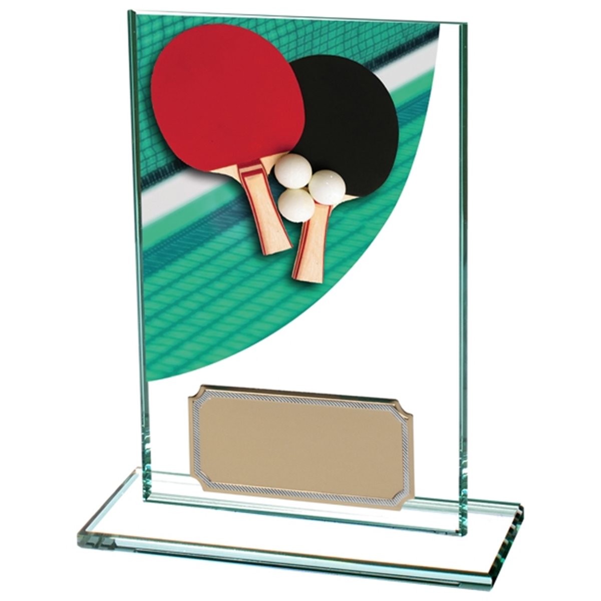 Table Tennis Colour Curve Glass Award CR4833