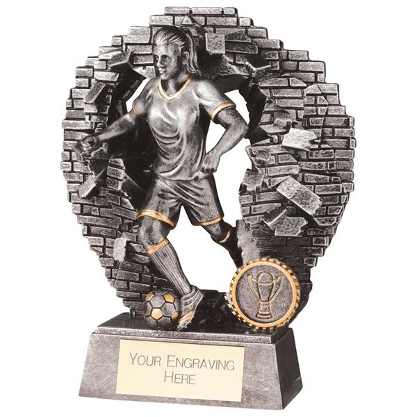 Football Female Blast Out Series Resin Award RF23090