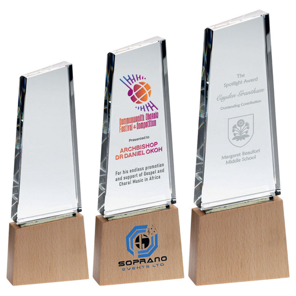 Mountain Peak Glass Award GW03