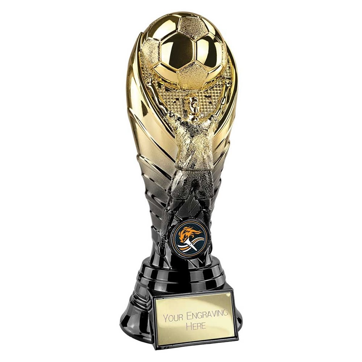 Winning Goal Gold & Black Football Award PA26095