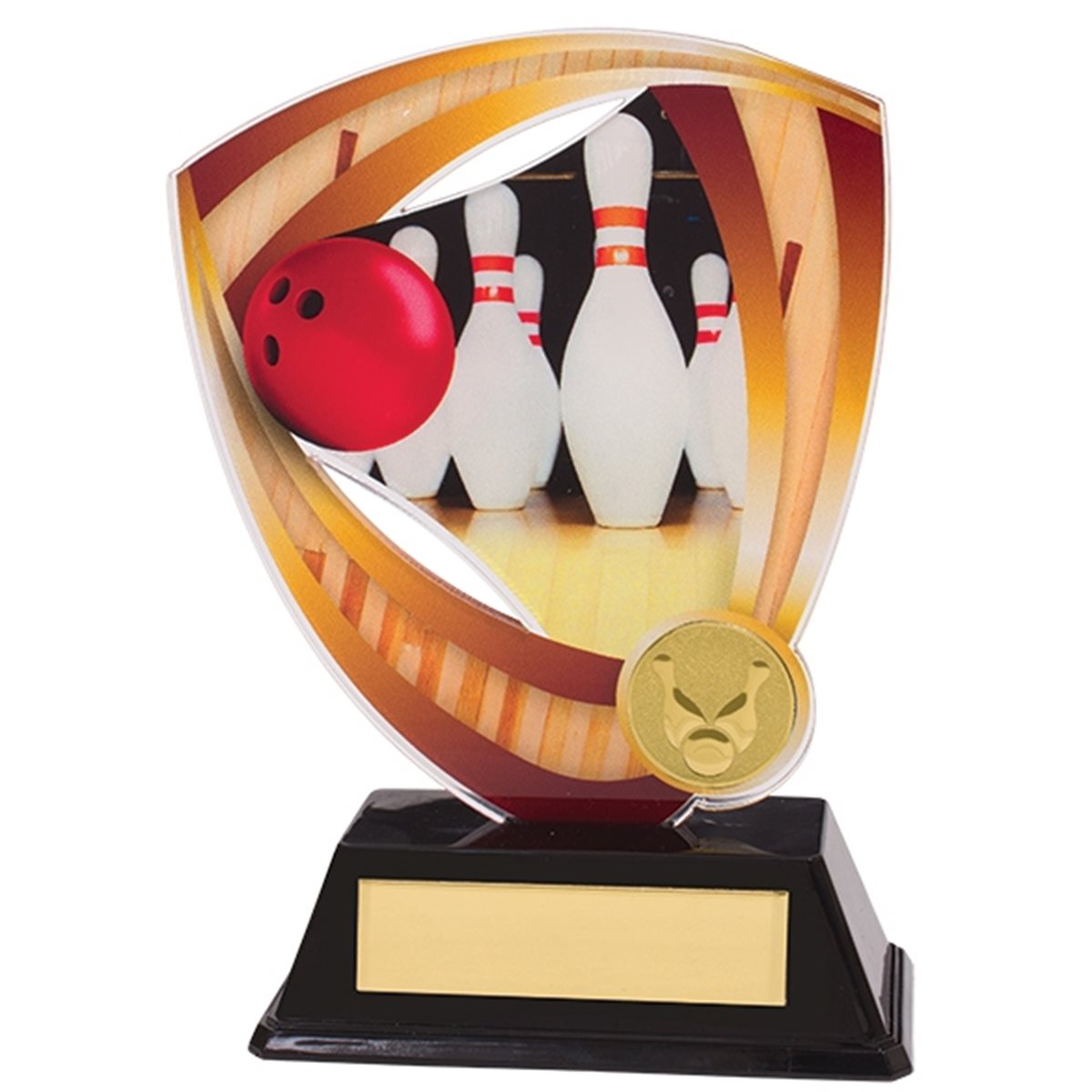 Fortress Ten Pin Bowling Acrylic Trophy AC18513