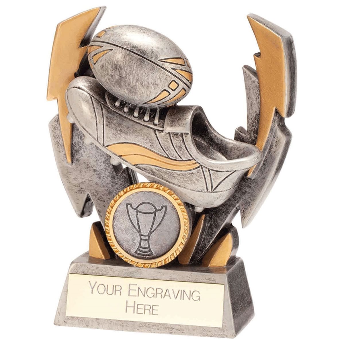 Flash Bolt Rugby Series Resin Award RF22193