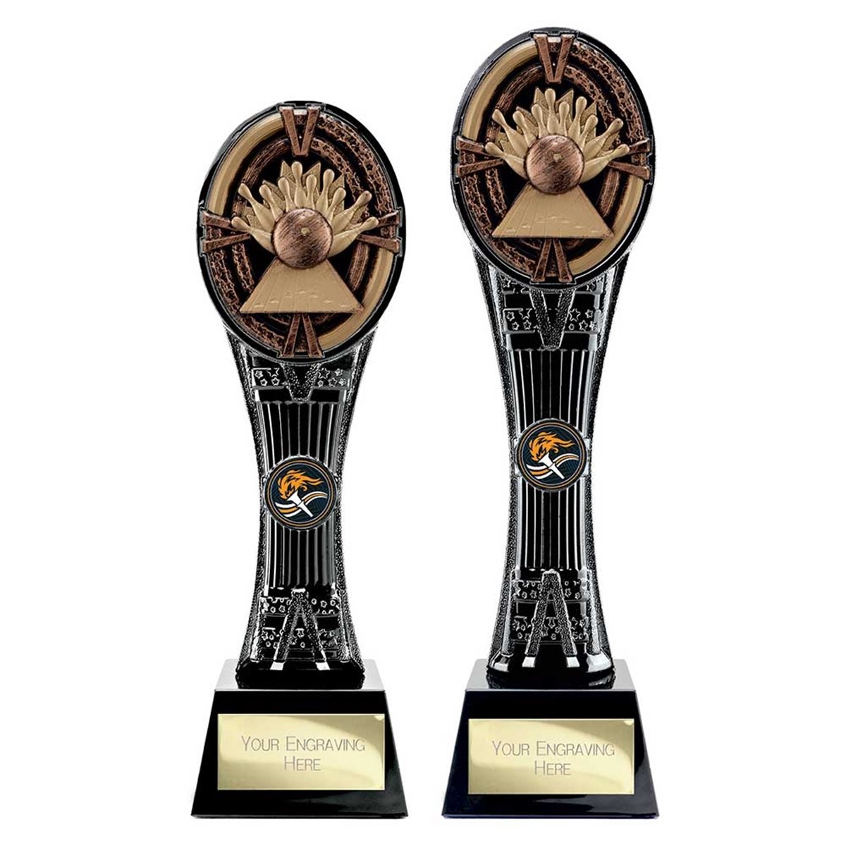 Extreme Maverick Gold & Black Ten Pin Bowling Award PA26513