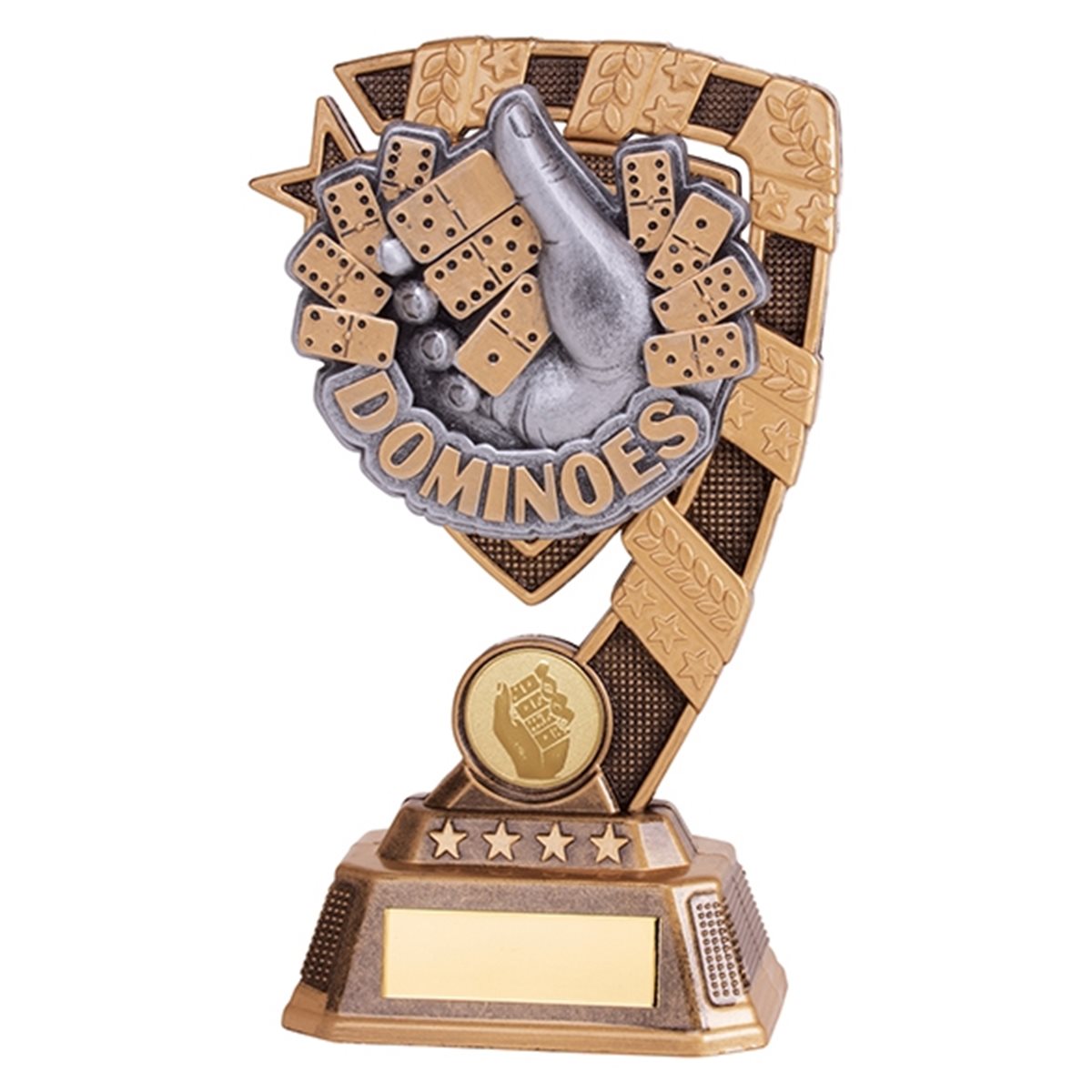 Gold and Silver Resin Dominoes Trophy RF19184