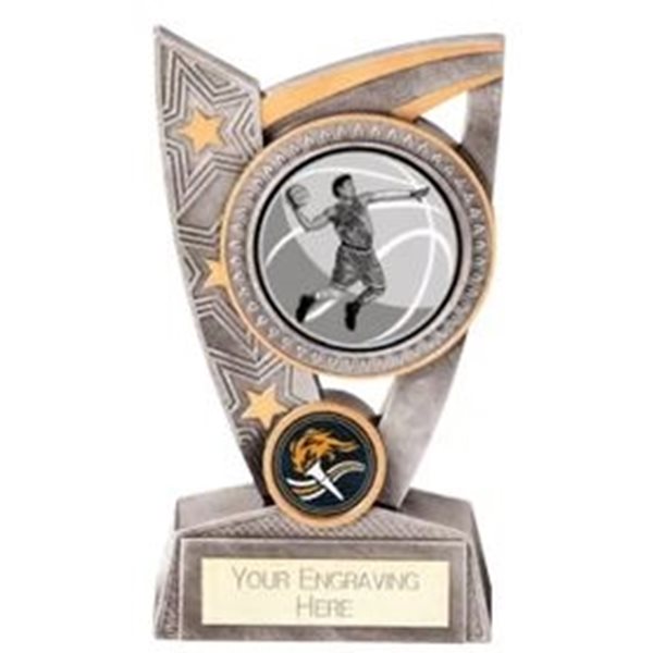 Triumph Silver Resin Basketball Trophy PL20506