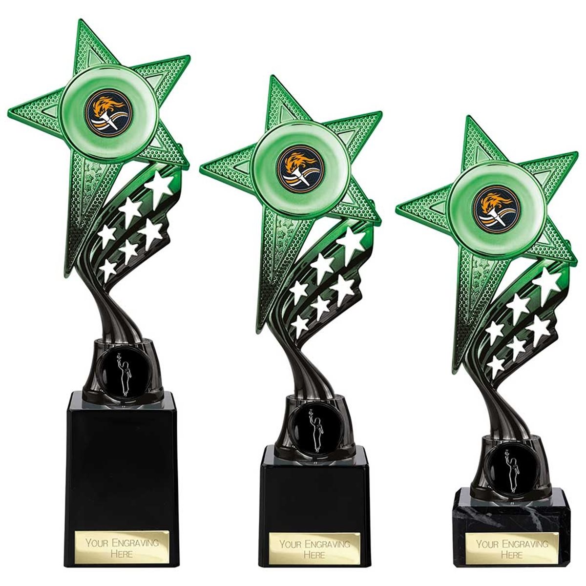 Innov8 Green & Black Star Award TR26589