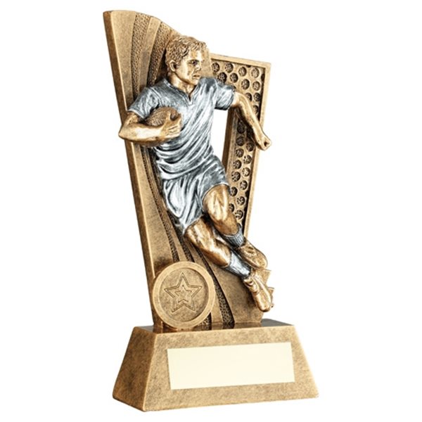 Rugby Male Resin Trophy JR4-RF134