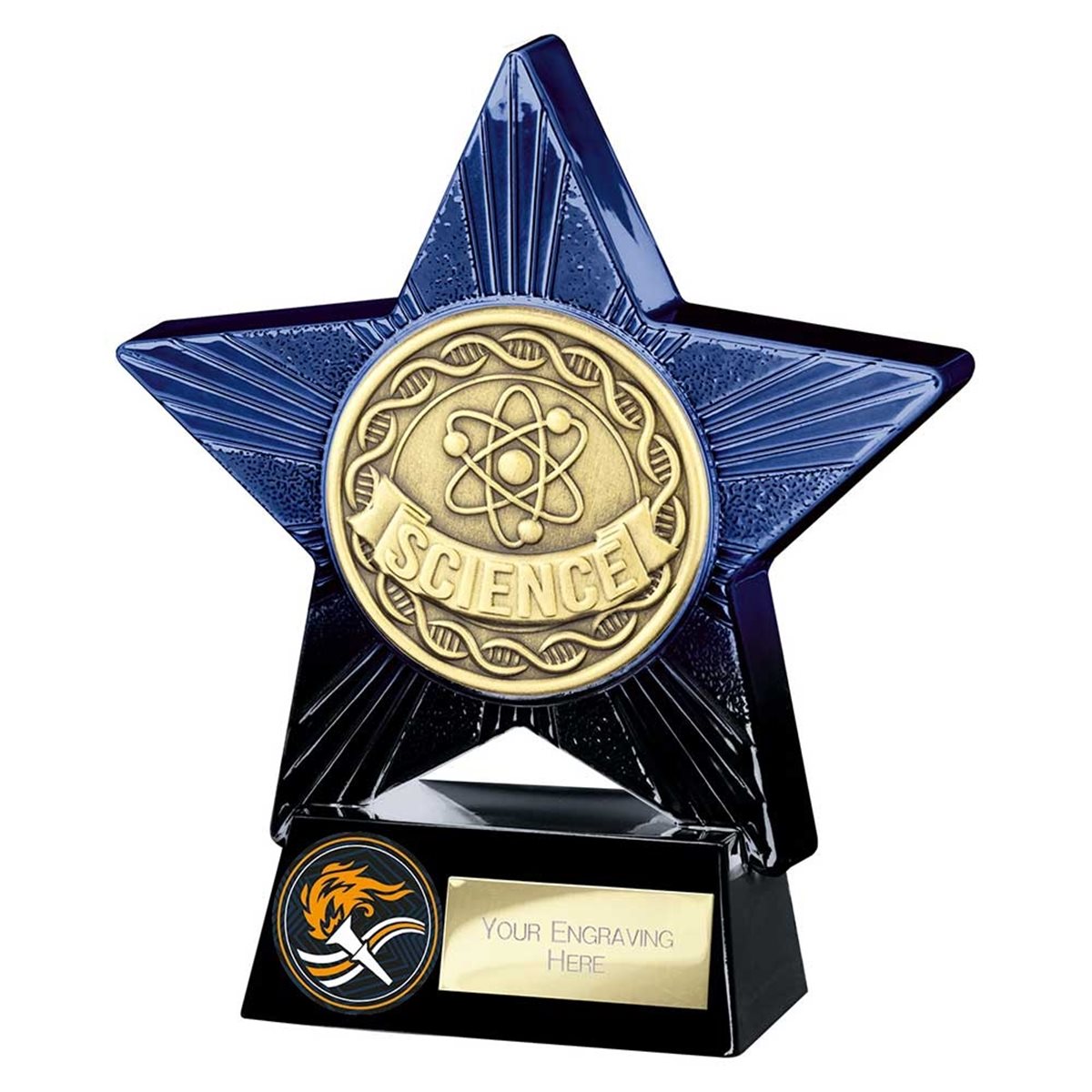 Science Superstar Blue & Black Trophy PM25171