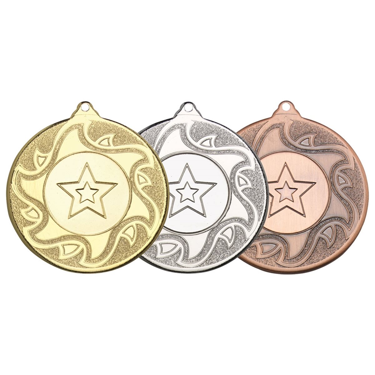 50mm Sunshine Medal M13G in Gold, Silver and Bronze