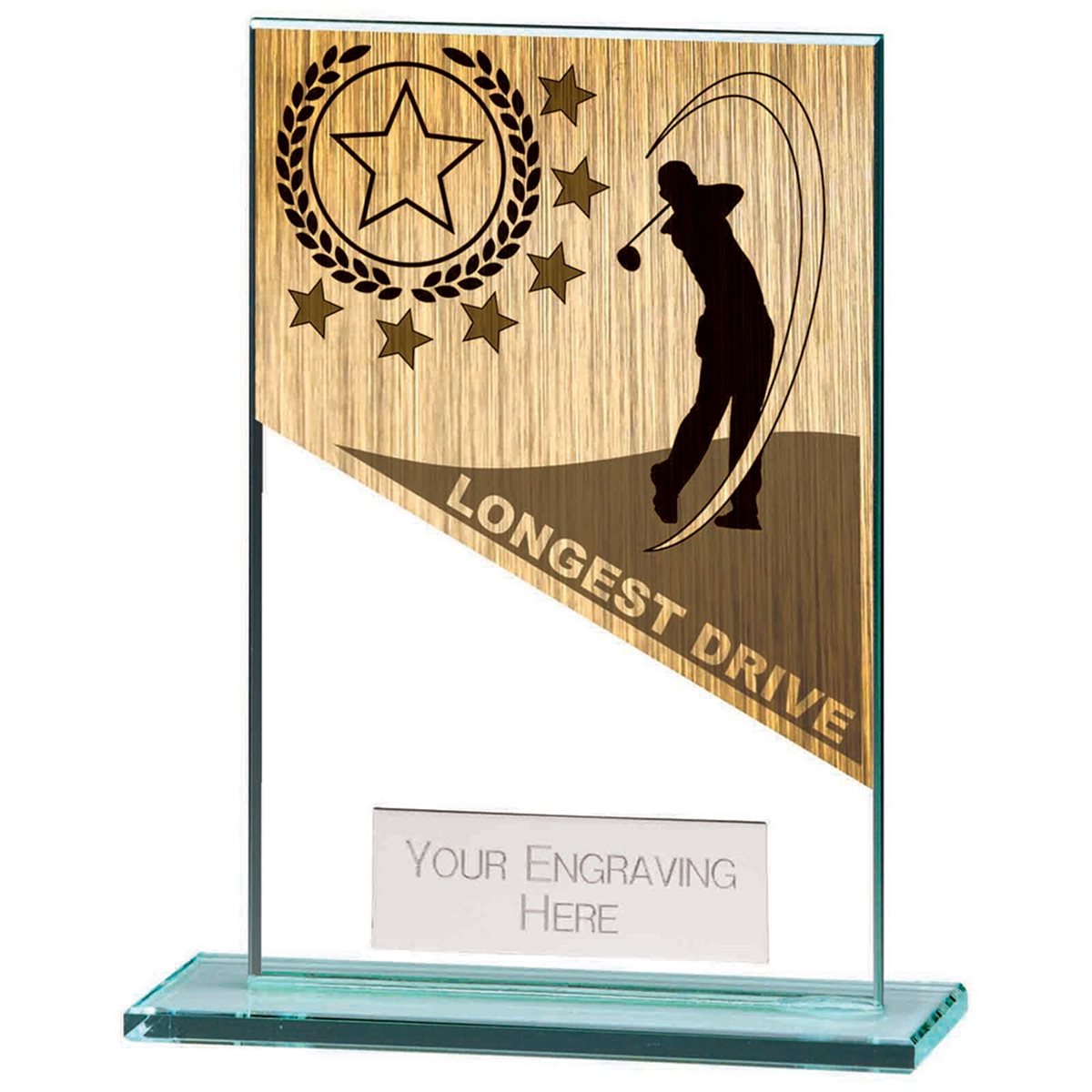 Mustang Glass Longest Drive Golf Award CR22226