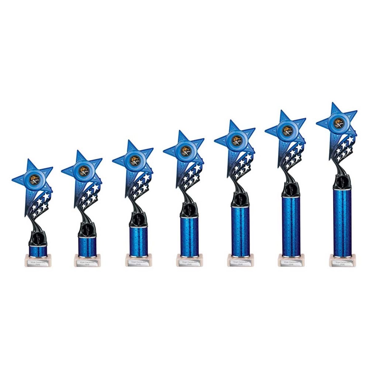 Innov8 Blue & Black Column Award TR26593