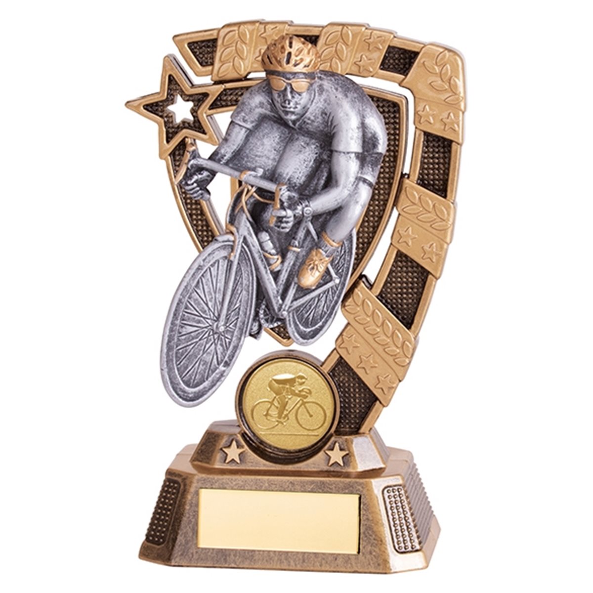 Gold and Silver Resin Cycling Trophy RF19059