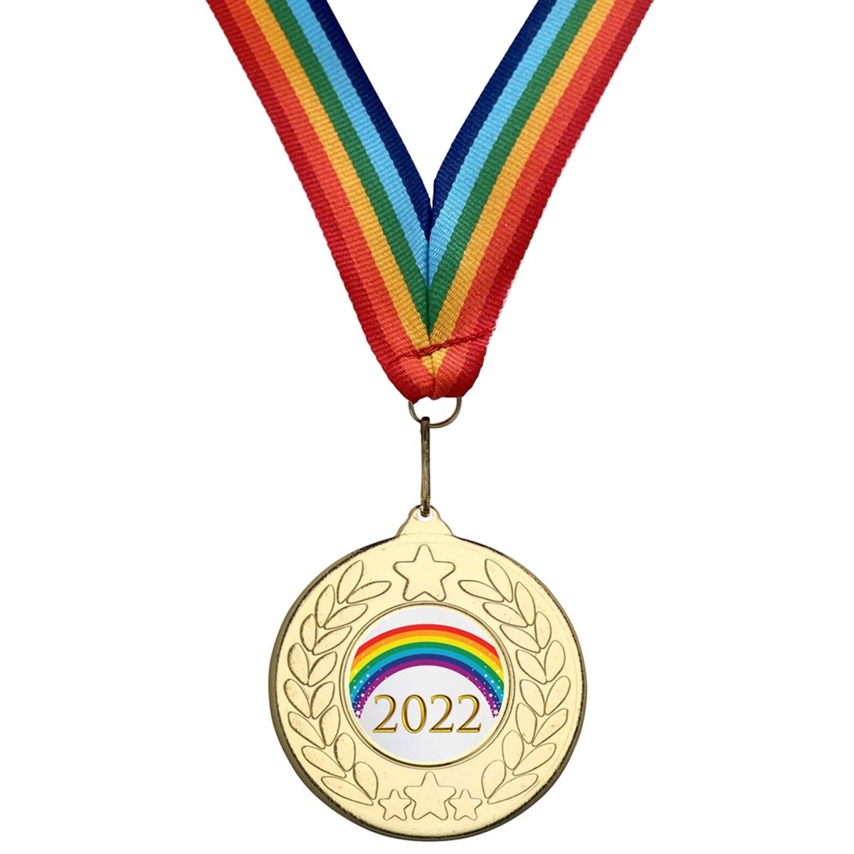50mm 2022 Rainbow Medal plus Ribbon M18