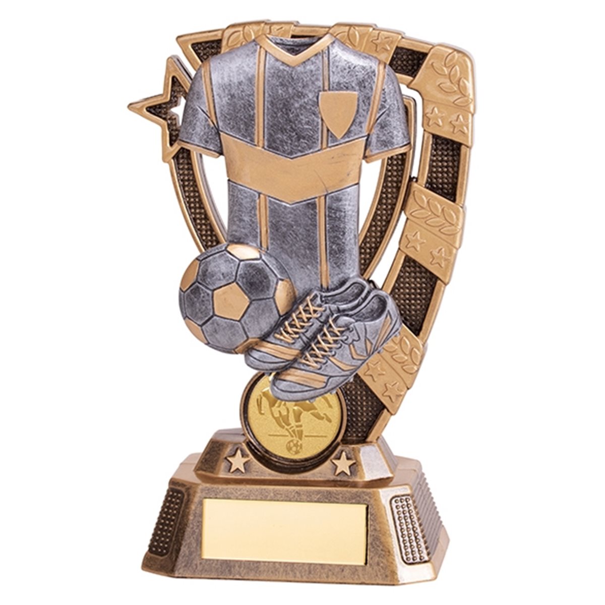 Gold and Silver Resin Football Trophy RF19068
