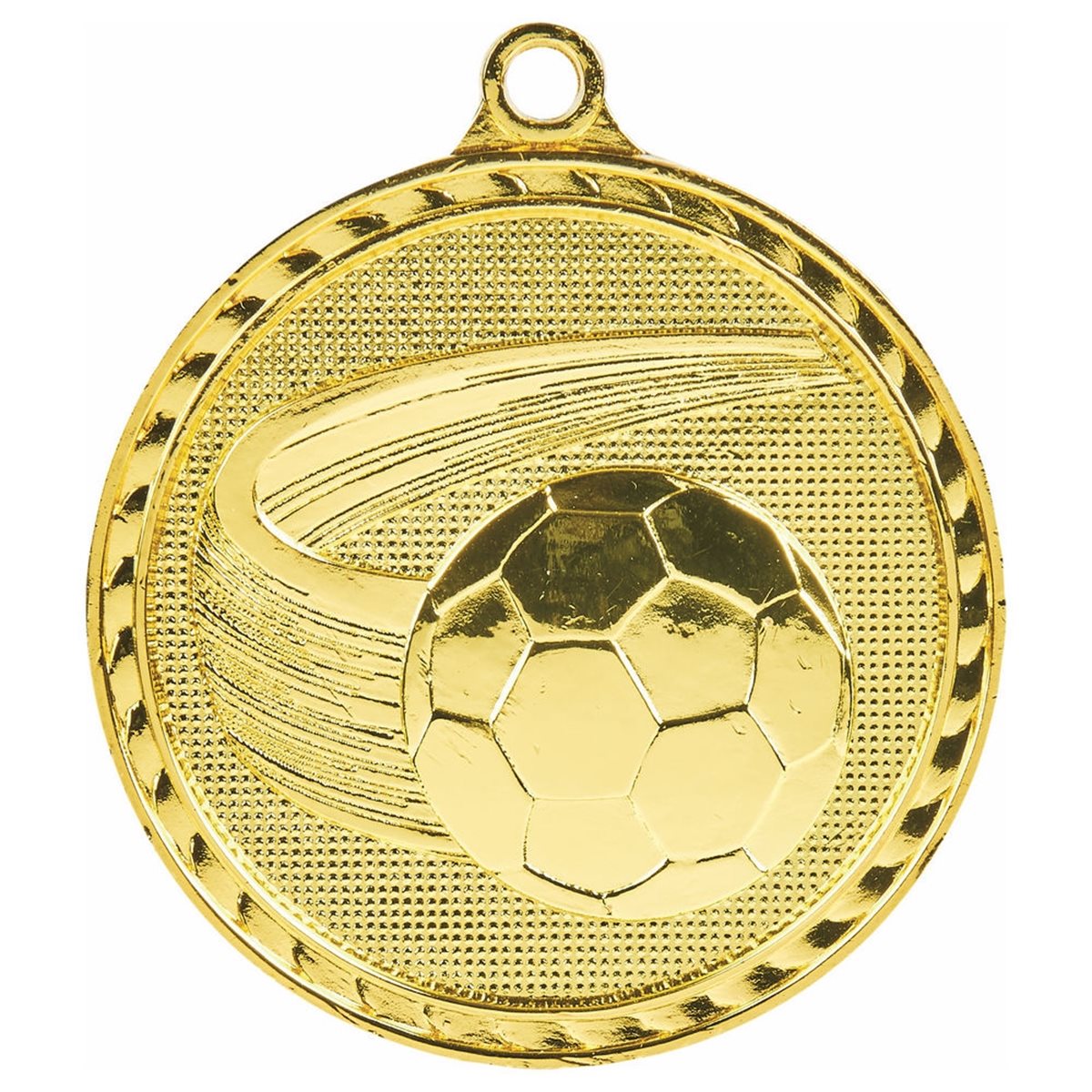 Football Medal 60mm in Gold & Silver MD198