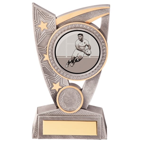Triumph Silver Resin Rugby Trophy PL20266