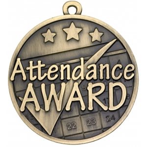 50mm Attendance Award Medal G875