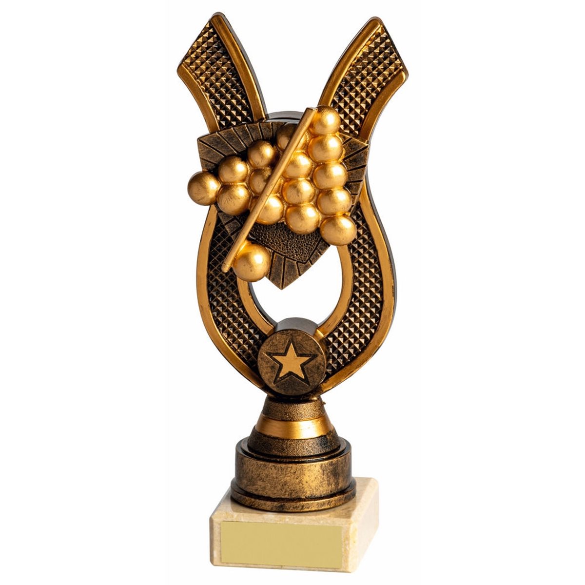 Pool/Snooker Antique Gold Ribbon Award 1504
