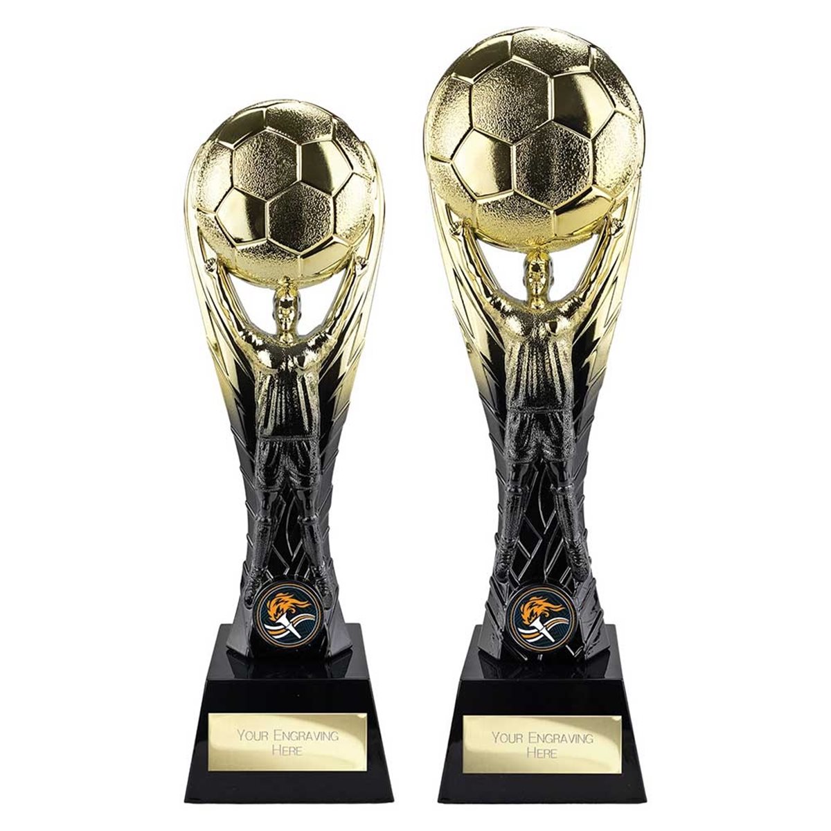 Winning Goal Gold & Black Football Award PA26099