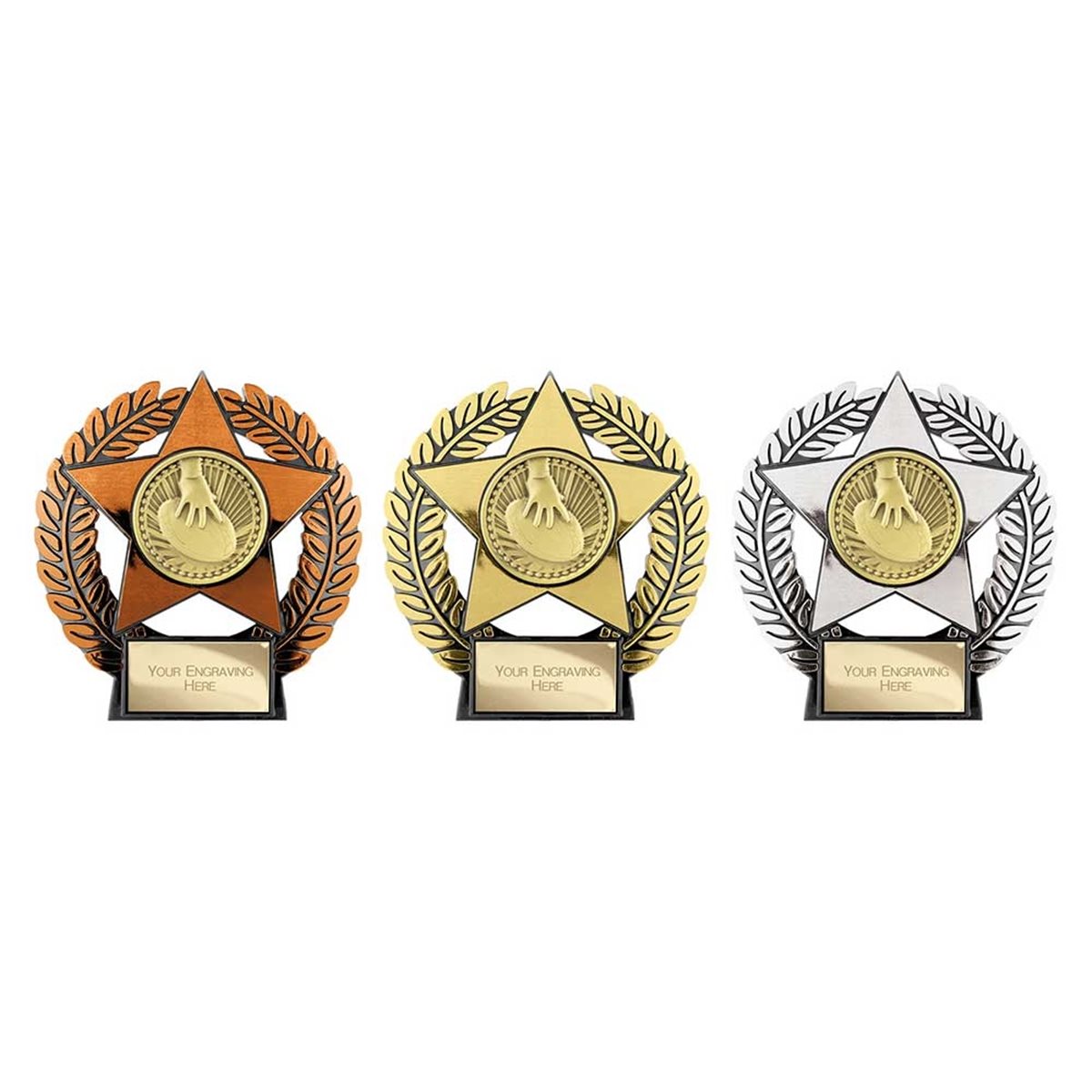 Emperor Star Rugby Plaque PL25075