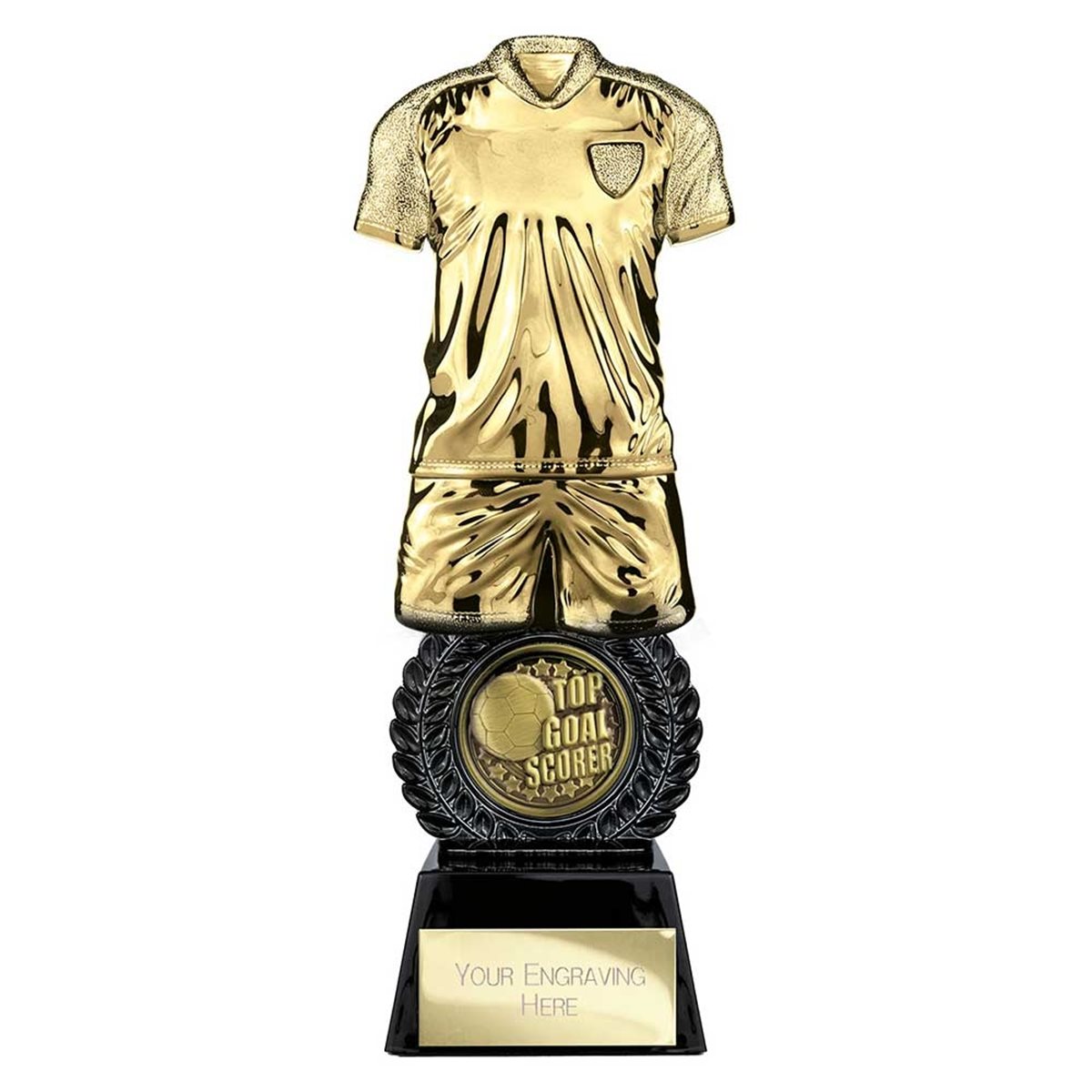 Intensity Gold & Black Top Goal Scorer Football Trophy PT25060