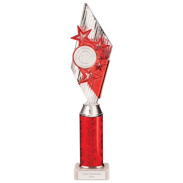 Pizzazz Red Column Star Trophy TA20519