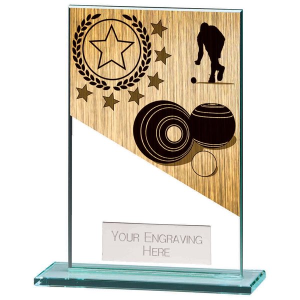 Mustang Glass Lawn Bowls Award CR22211