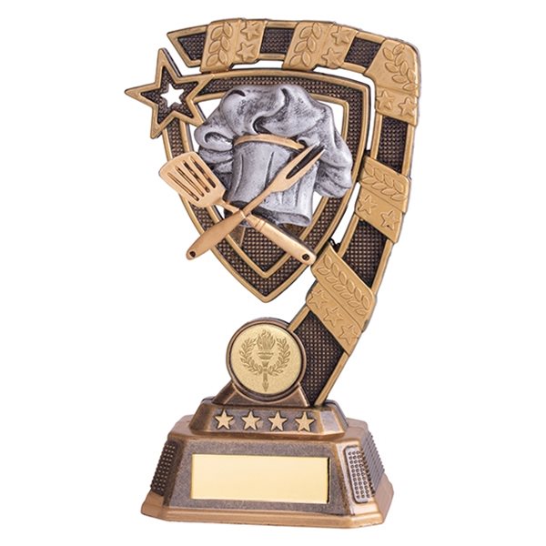 Gold and Silver Resin Cooking Trophy RF18135