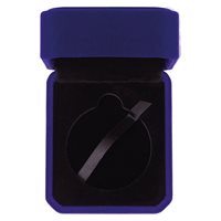 Blue Velour Medal Box Fits 50mm Medal (MB19159A)