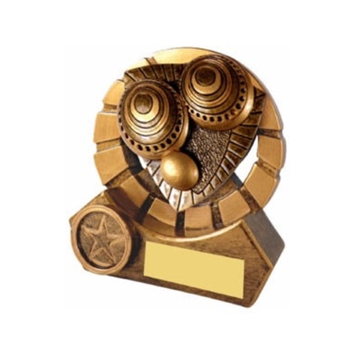 Antique Gold Resin Lawn Balls Award