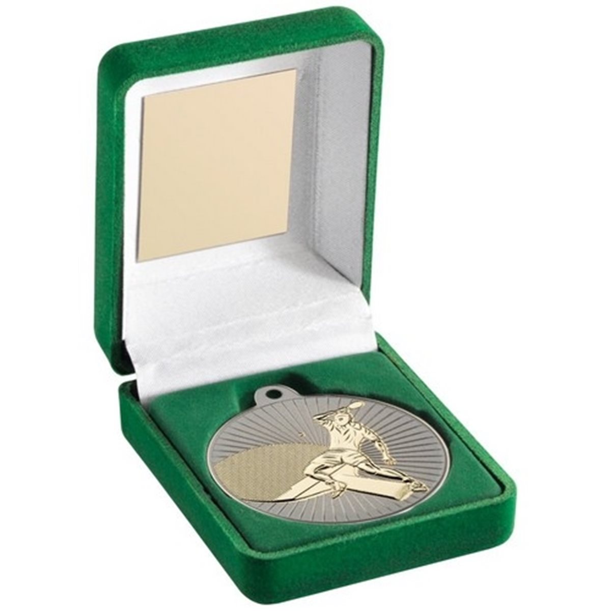 Table Tennis 50mm Boxed Medal in Gold, Silver & Bronze JR36-TY156