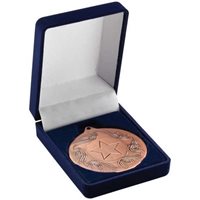 DELUXE BLUE 40/50MM MEDAL BOX MB01A