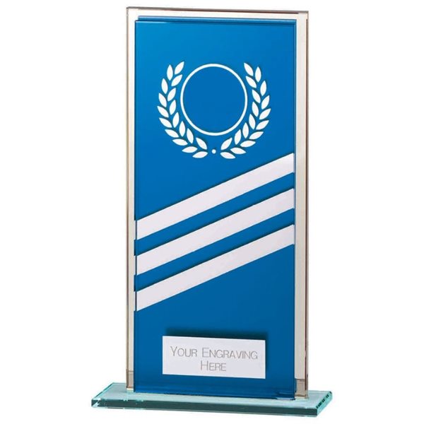 Talisman Mirror Blue Glass Award CR22009
