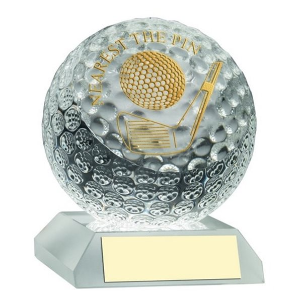 Glass Golf Ball Nearest The Pin Award JR2-GO71NTP