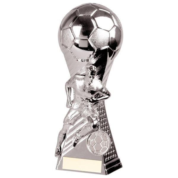 Silver Male Football Award Chrome Finish PA20231