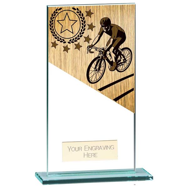 Cycling Mustang Glass Award CR23140 (5mm thick)