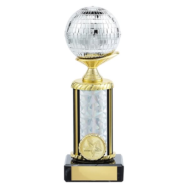 Glitterball Silver Award on Marble Base TR19582