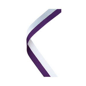 Medal Ribbon Purple|white MR38